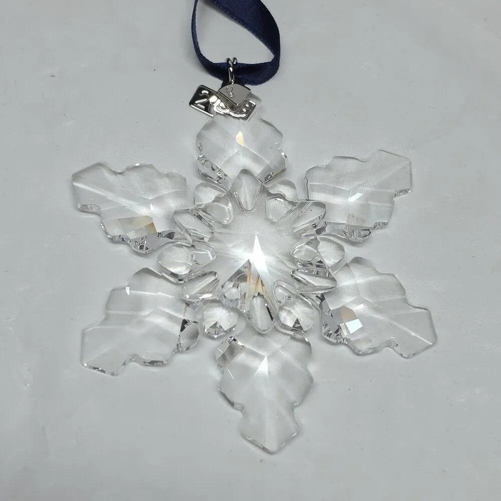Swarovski Crystal 2008 Annual Edition Christmas Ornament Snowflake Star With Box